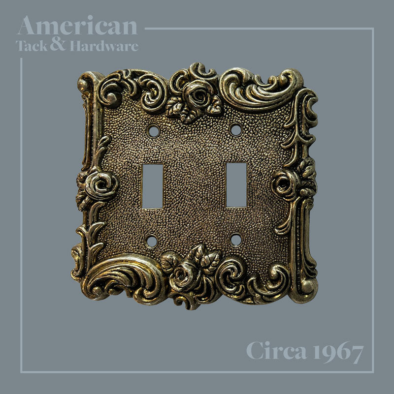 Vintage American Tack and Hardware decorative wallplate from 1967