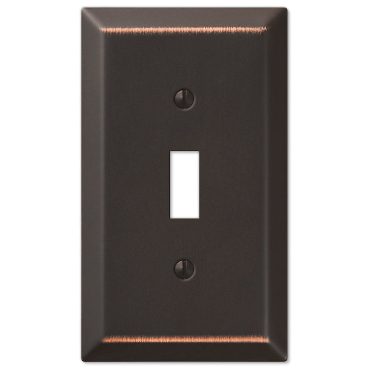 Amerelle Continental Single Phone Cast Metal Wallplate in White