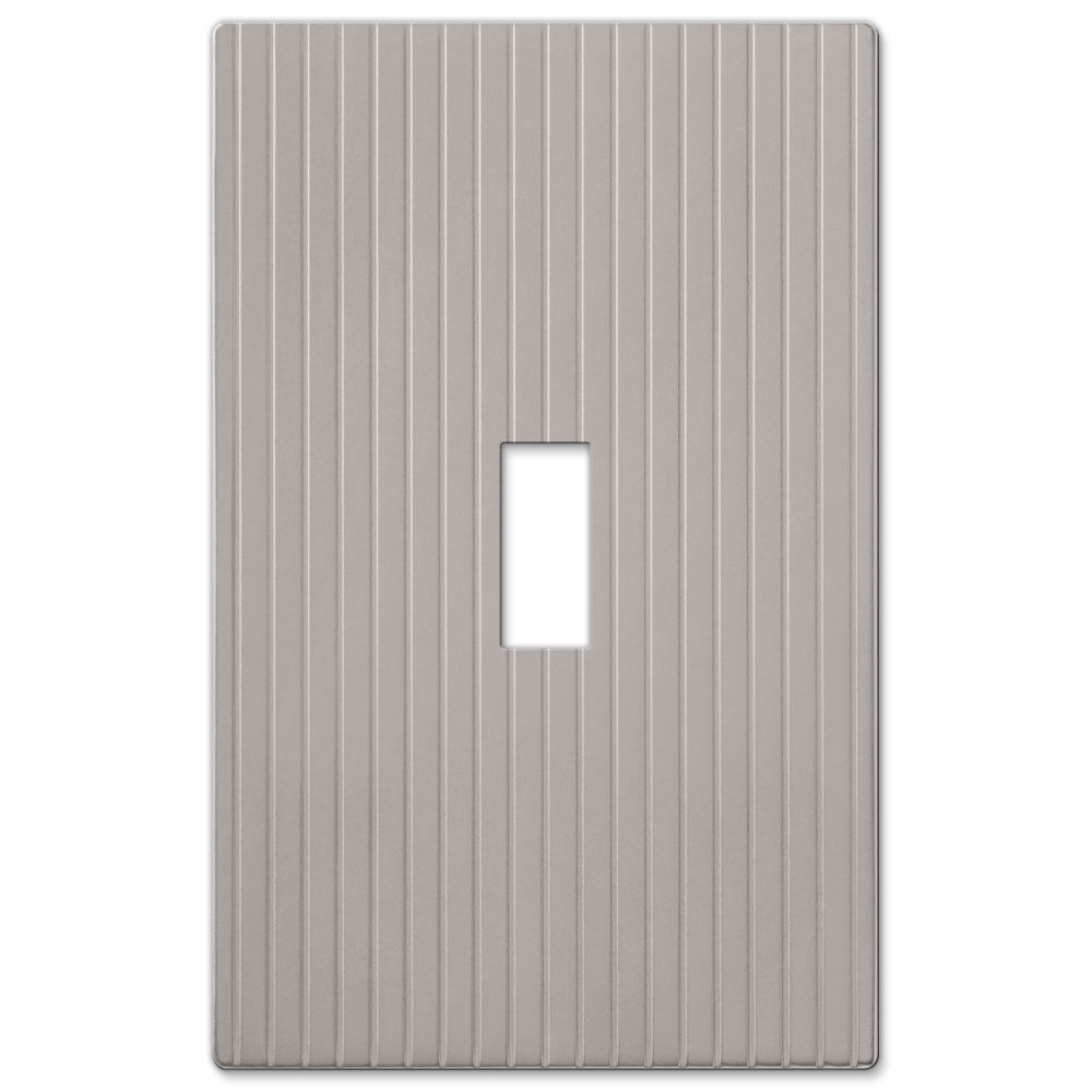 Mies screwless light switch covers with a sleek, modern design and seamless nickel finish for a clean, refined look.