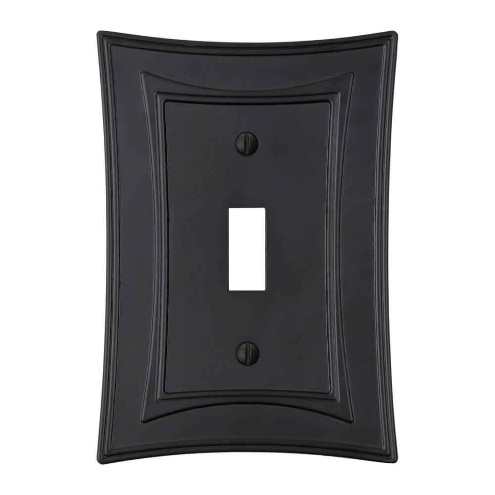 Moderne Biba light switch cover featuring a unique, art deco-inspired design with sleek lines and a stylish finish.