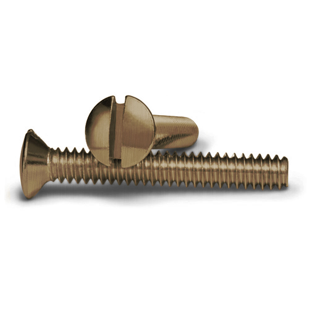 10 Pack of Screws - Antique Brass