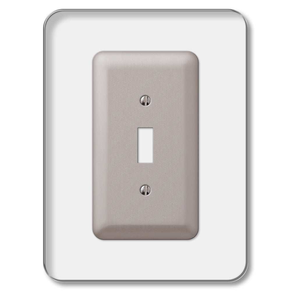 Clear wall guard wallplate featuring a transparent, durable design that protects walls from scuffs and marks while blending seamlessly with any decor. Its minimalist, barely-there appearance provides practical protection without disrupting the aesthetic of your space, making it a versatile choice for both modern and classic interiors